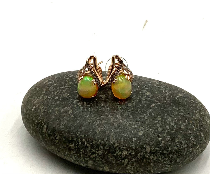 Le Vian 14kt Gold, Diamond & Opal Earrings