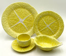Secla Yellow Cabbage Leaf Dinnerware