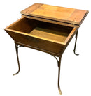 Wood Box on Metal Stand