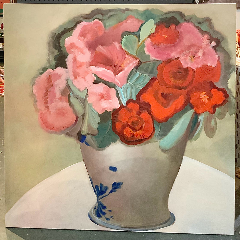 Extra Large Abstract of Flowers in Vase