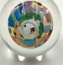 Vintage Asian Reverse Glass Paperweight