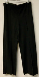 ANN TAYLOR Black Side Zip Wide Leg Pants