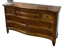 Hooker Eight Drawer Dresser With Wicker Accents
