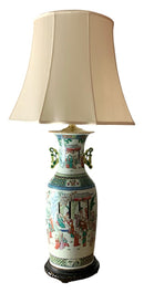 Oversized Chinese Porcelain Vase Lamp