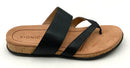 VIONIC Black Pebbled Leather Marvina Sandals 10