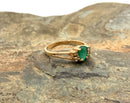 14kt Gold, Emerald & Diamond Ring
