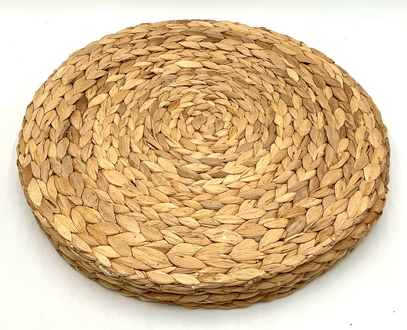 Set/4 Round Rattan Placemats