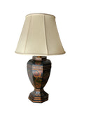 Black Tole Painted Lamp with Bell Shade