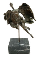 Bronze Angel With Marble Base