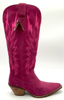 DINGO Fuchsia Sue "Thunder Road" Snip Toe Cowboy Boots 10