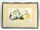 Vintage Intaglio & Relief Numbered Art Piece of Cats
