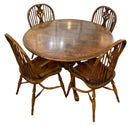 Round Dining Table With Four Windsor Chairs