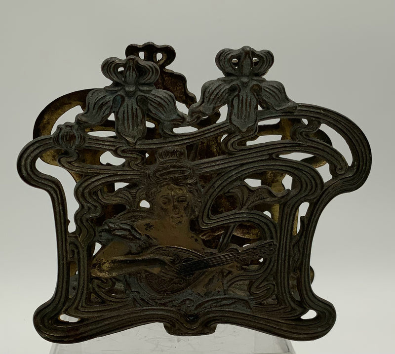 Art Nouveau Brass Letter Holder