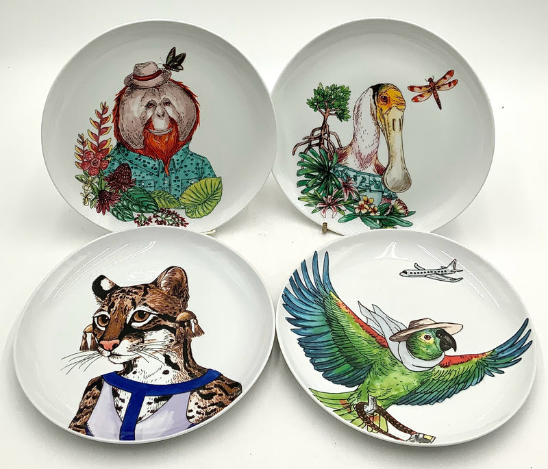 Set/4 West Elm Dessert Plates