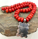 SIMON SEBBAG Sterling & Coral Necklace