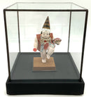 Ceramic Japanese "Noh" Figure in Glass Case