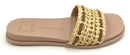DOLCE VITA Natural/Bronze Raffia "Gwen" Slide Sandals 8