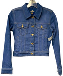 LILLY PULITZER Med Wash Denim Seaspray Cropped L/S Jacket