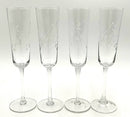Set/8 Etched Champagne Flutes
