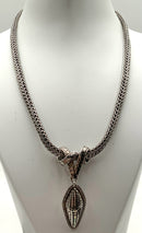 JOHN HARDY Sterling Necklace w/Snake Slide Pendant
