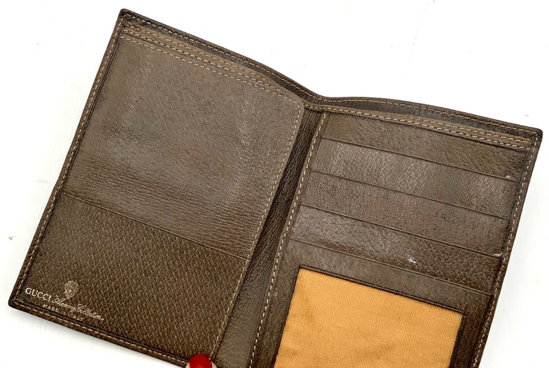 GUCCI Vintage GG Guccissima Supreme Stripe Bifold Wallet