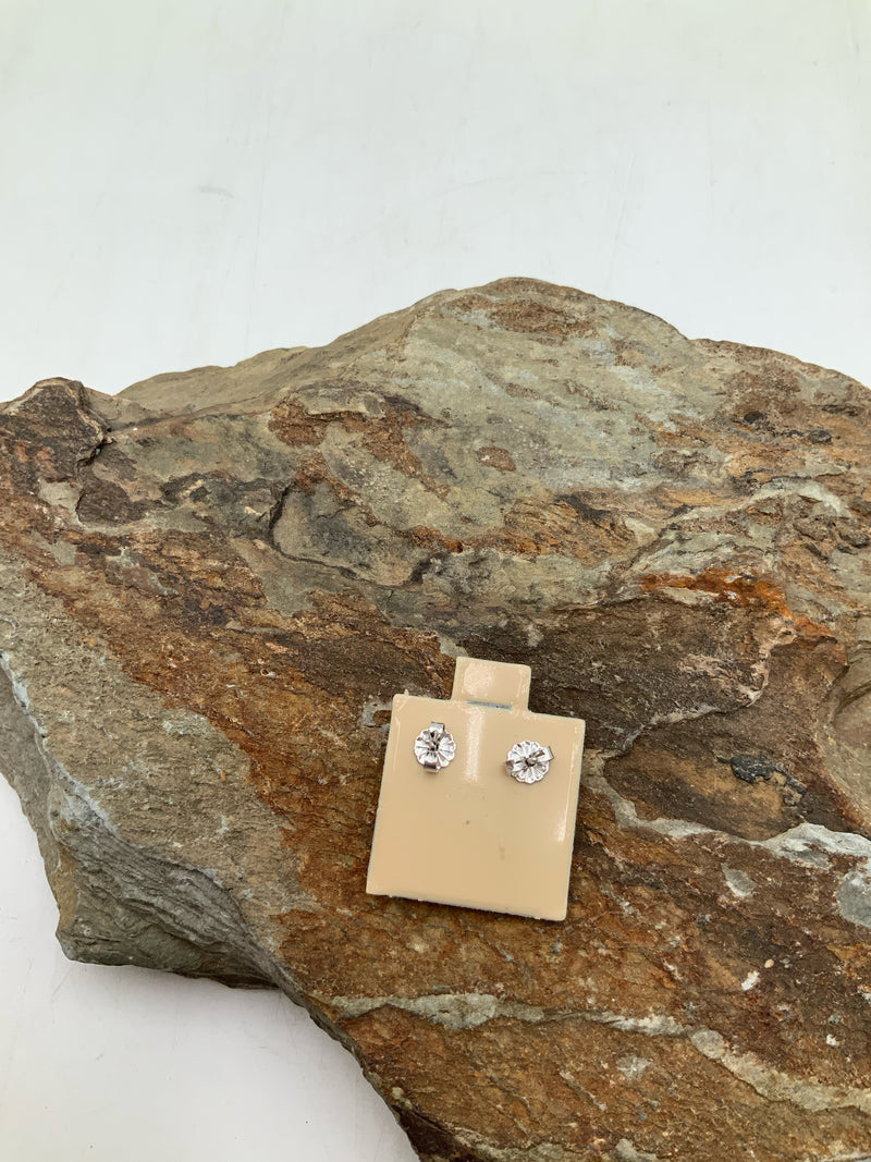 14kt White Gold & Opal Stud Earrings