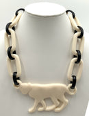 Diana Broussard Gold Plated & Plexiglass/Resin Pantera Necklace