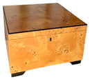 Italian Burl Wood Box With Keys