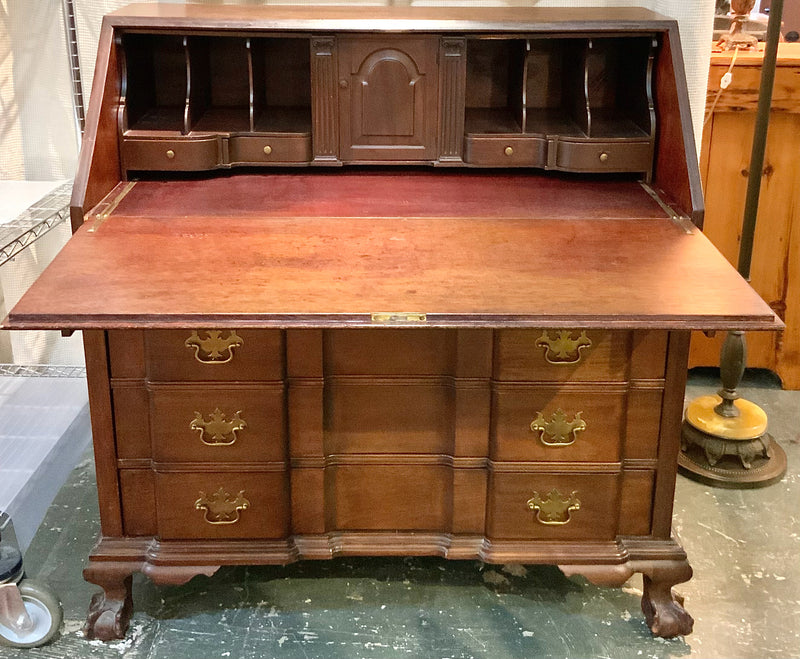 Vintage Mahogany Chippendale Secretary