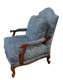 CR Laine Oversized Navy Damask Armchair