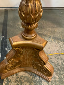 Gilt Column Floor Lamp