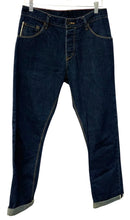 RALEIGH DENIM Dk Wash Straight Leg Cuffed Jeans
