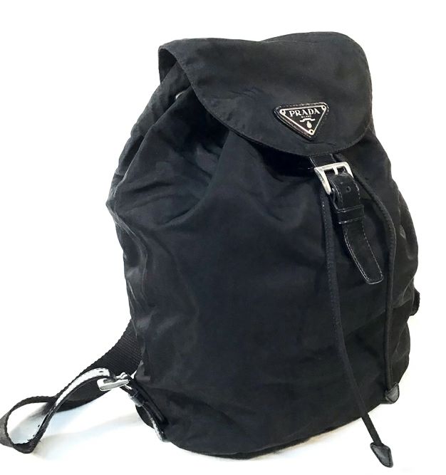 PRADA Vintage Black Tessuto Nylon Backpack AS IS