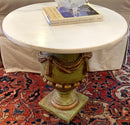 Vintage Marble Occasional Table with Urn Pedestal