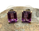 14kt Gold & Amethyst Earrings