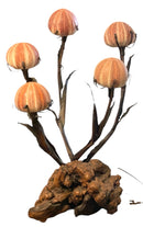 Mid Century Sea Urchin Lamp by Curtis Jere