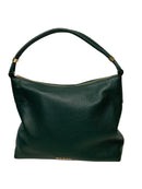 MICHAEL KORS Hunter Green Pebbled Lea Braided Handle Handbag