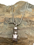 Sterling Necklace w/950 Silver Rapa Nui/Easter Island Moai Pendant