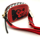 COACH X Disney X Keith Haring Red Cream Black Leather Mickey Signature Crossbody