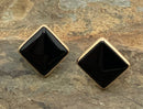 14kt Gold & Onyx Earrings