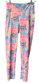 LILLY PULITZER Pink/Aqua/Multi "Ocean Motif" Leggings