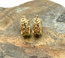 14kt Gold & Peridot Huggie Earrings