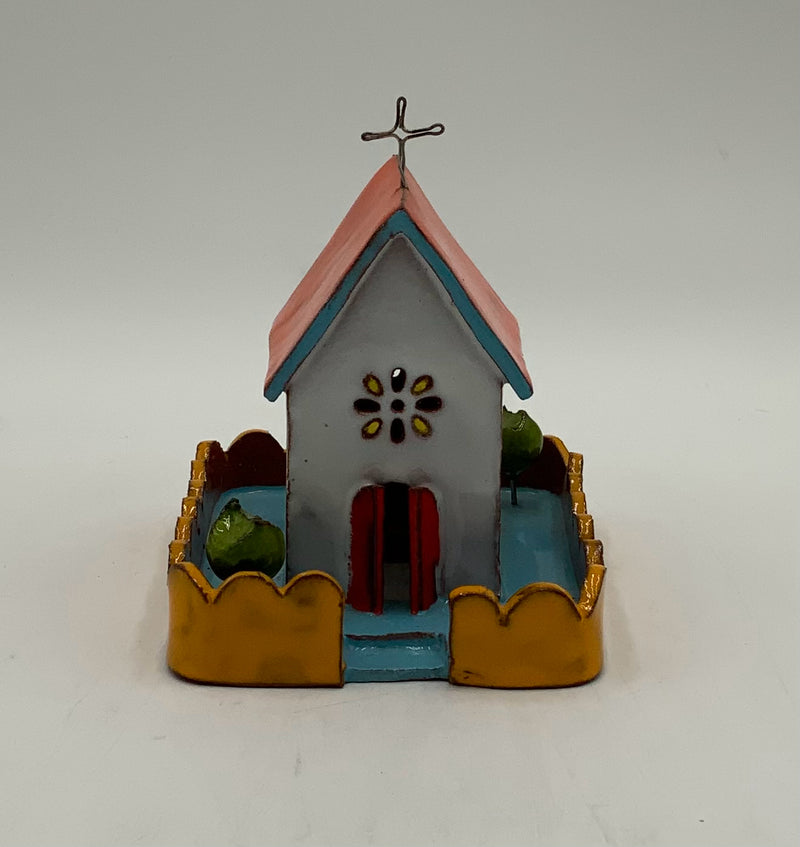 Art Department Felix & Olga Terra Cotta Church Tealight Holder