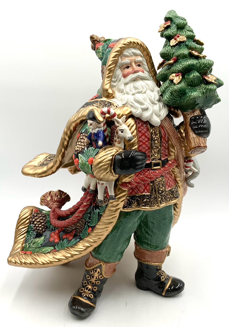 Fitz & Floyd Holiday Pine Santa