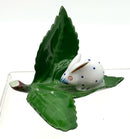 Herend Mini Bunny on Leaf Figure