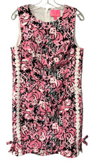 LILLY PULITZER Pink/Black/White "Hanging with my Boo" Panda Print S/S Dress