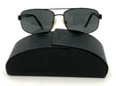 PRADA Black Frame Black Lens Aviator Sunglasses