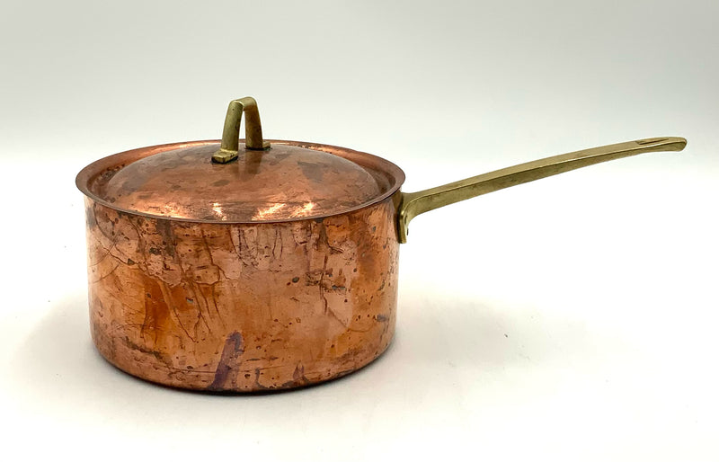 REVERE Vintage Copper Saucepan with Lid