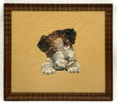 Vintage Needlepoint of Puppy