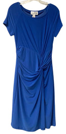 JOSEPH RIBKOFF Royal Blue Knotted Front S/S Dress